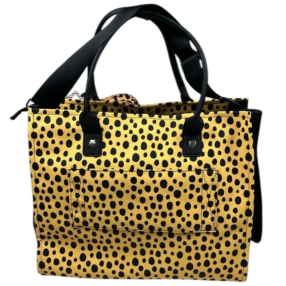 Hello Kitty Cheetah Tote Bag 3 Pc Set Crossbody Purse NWT
